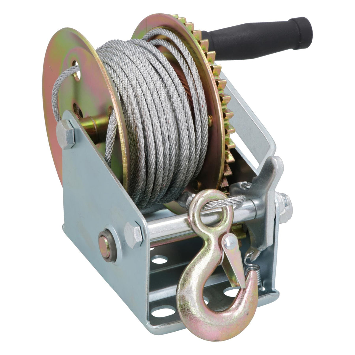 Heavy Duty Trailer Hand Winch Boats Cars Steel Cable 20 Metres 540kg Capacity