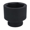 55mm 3/4in Drive Metric Shallow Impact Wheel Nut Socket 6 Sided Single-Hex