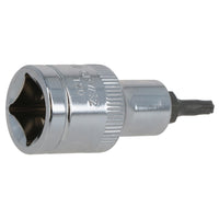 T25 Außen-Torx-Bit Stern-Stecknuss 1/2 Zoll Antrieb Standard Innen Chrom-Vanadium-Stahl